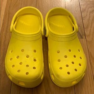 Yellow crocs
